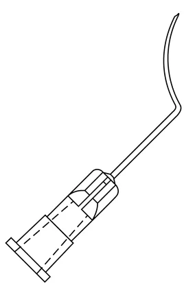 Oasis - 4036LS - Lasik Irrigation Cannula Oasis 26 Gauge 1 Inch 9 mm Formed Extension With Spatulated Tip