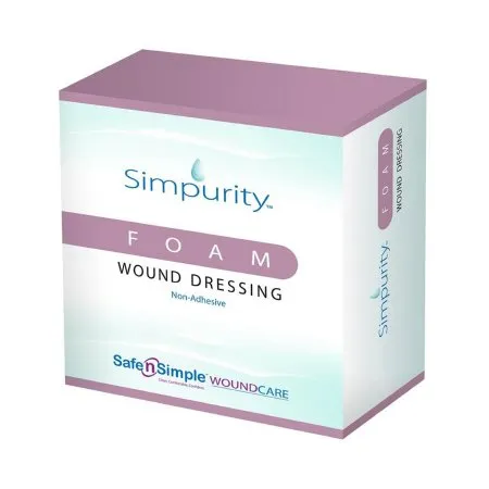 Safe N Simple - SNS51W24 - Simpurity Foam Dressing, 4" x 6" Pad.