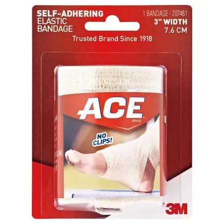 3M - From: 207461 To: 207462 - ACE Elastic Bandage ACE 3 Inch Width X 5.3 Foot Self Adherent Closure Tan NonSterile Standard Compression
