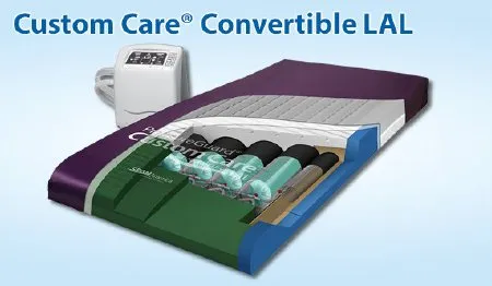 Span America - Custom Care - CLT-MEM8436 - Mattress Coverlet Custom Care 36 X 84 Inch Fluid-Proof / Antimicrobial Fabric For Custom Care Convertible LAL Mattresses
