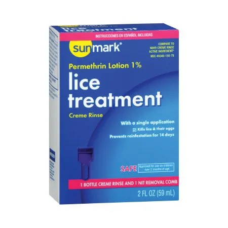 McKesson - sunmark - 49348015078 - Lice Treatment Kit sunmark 2 oz. Bottle Scented