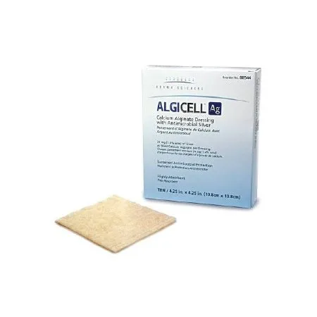 Gentell - Algicell Ag - 88545 - Silver Alginate Dressing Algicell Ag 4 X 5 Inch Rectangle Sterile