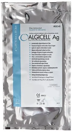 Gentell - Algicell Ag - 88548 -  Silver Alginate Dressing  4 X 8 Inch Rectangle Sterile