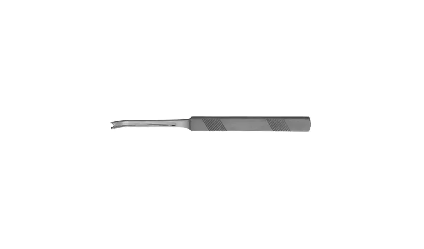 Integra Lifesciences - Padgett - PM-1632 - Osteotome Padgett Giunta 4 Mm Width Curved V-shaped Tip With Double Guards Or Grade Stainless Steel Nonsterile 7 Inch Length