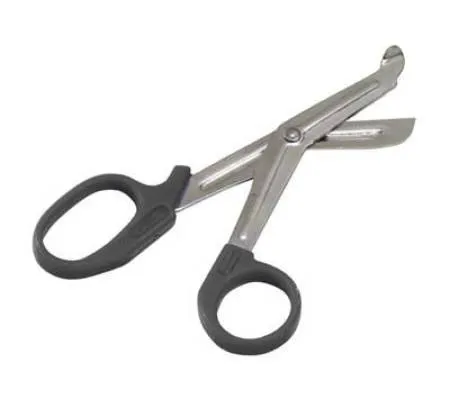 Mabis Healthcare - Precision Cut - 27-757-020 - Utility Scissors Precision Cut 5-1/2 Inch Length Stainless Steel / Plastic Nonsterile Finger Ring Handle Angled Blunt Tip / Blunt Tip