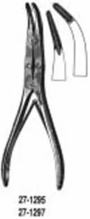 Integra Lifesciences - 27-1295 - Bone Rongeur Kleinert-kutz Slightly Curved Jaws Double Spring Plier Type Handle 2 X 13 Mm Bite, 6 Inch L