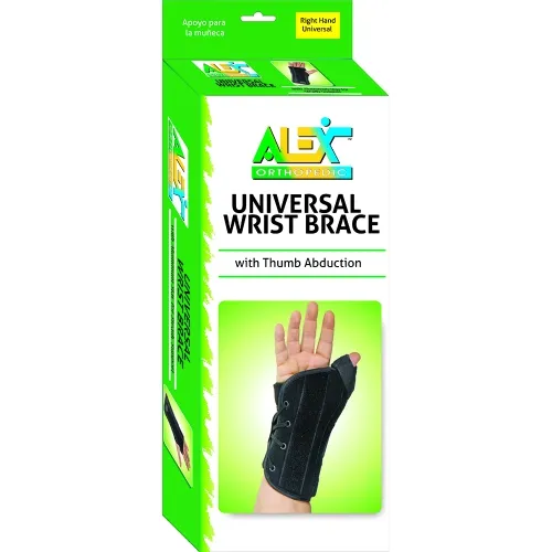 Alex Orthopedics - From: 1342-L To: 1343-R - Universal Wrist Brace W/Thumb Abduction Right Universal