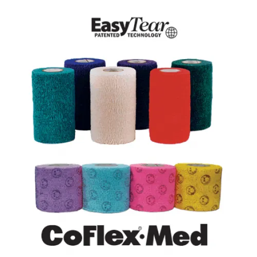 Andover - CoFlex - From: 7150BK-048 To: 7150YL-048 - Self Adherent Wrap, Hand Tear, Latex