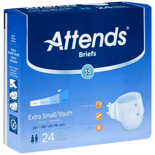 Attends Healthcare Products - Brbx10 - Attends Adult Extra Absorbent Breathable Brief Youth