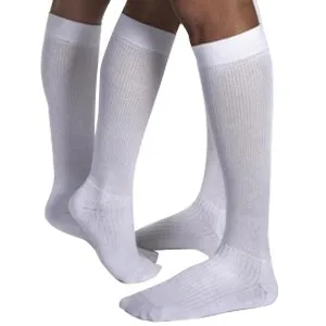 BSN Jobst - 110052 - Compression Sock, Knee High, 30-40 mmHG, Closed Toe, Cool White, Medium