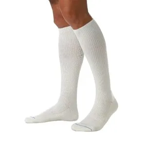BSN Jobst - 110053 - Compression Sock, Knee High, 30-40 mmHG, Closed Toe, Cool White, Large