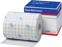 BSN Jobst - Cover-Roll - 45555 - Bsn Jobst Cover Roll 8" x 10yds cover roll stretch offers the convenience of single sheet taping over dressings. Cut to size to secure virtually any dressing. Air & exudate permeable, hypoallergenic & translucent.