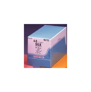 Ethicon - C041D - Suture 0 8-18in Silk Cr Mo-7 (box Of 12)
