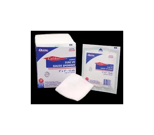 Dukal - From: C5129 To: C517 - Gauze Sponge, Type VII, Sterile, 12 Ply