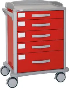 Capsa Healthcare - AM10MC-LCY-A-DR131 - S dard Cart, Light Creme/ , Auto Relock, (1) Drawer, (3) Drawers and (1) Drawer (DROP SHIP ONLY)