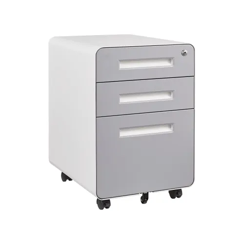 Capsa Healthcare - AM10MC-LCD-C-DR131 - Standard Cart, Light Creme/ Dark Creme, Core Lock, (1) Drawer, (3) Drawers and (1) Drawers (DROP SHIP ONLY)