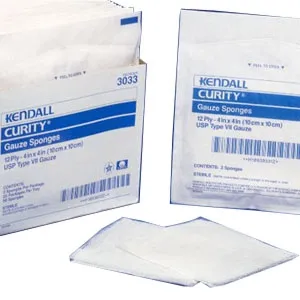 Cardinal - Curity - 6939 -  Gauze Sponge  4 X 4 Inch 10 per Tray Sterile 12 Ply Square