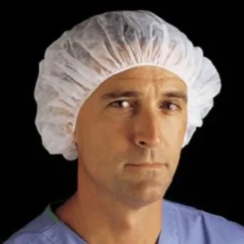 Cardinal Health - From: BC21/1000 To: BC28/1000 - Bouffant Cap, Polypropylene, Low Level Fluid Protection, 21", White, 100/bg, 10 bg/cs (Continental US Only)