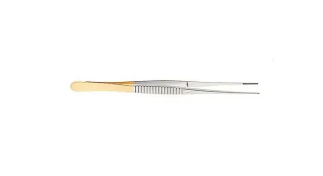 V. Mueller - Vital - CH5178 - Tissue Forceps Vital Potts-smith 9-1/2 Inch Length Surgical Grade Stainless Steel / Tungsten Carbide Nonsterile Nonlocking Thumb Handle Straight Delicate, Cross Serrated Tips
