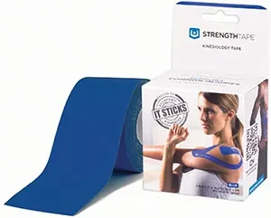Carex Health Brands - StrengthTape - 6380-5UN - StrengthTape Kinesiology Tape 5m Uncut Roll, Royal Blue