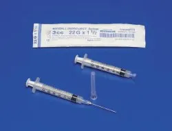 Cardinal Health - 1180320100 - Syringe, 3mL, 20G x 1", 100/bx, 8 bx/cs (Continental US Only)