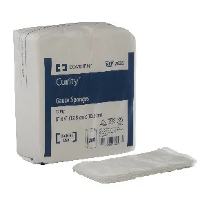 Cardinal Health - Curity - 2835- - Gauze Sponge  4 X 8 Inch 200 per Pack NonSterile 12 Ply Rectangle