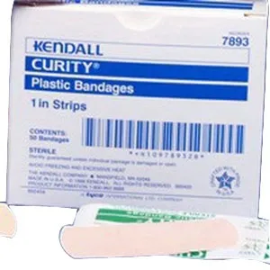 Cardinal Health - From: 44112 To: 44125  CurityAdhesive Strip Curity 1 X 3 Inch Plastic Rectangle Tan Sterile