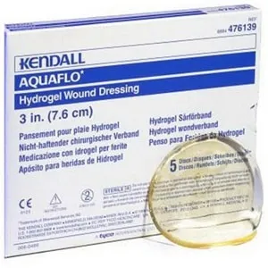 Cardinal - Kendall - 8884476154 -  Hydrogel Wound Dressing  Gel / Amorphous 4 3/4 Inch Diameter Round Sterile