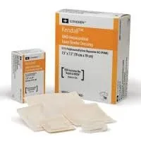 Cardinal Health - Kendall AMD - 55535AMD - Cardinal  Antibacterial Foam Dressing  Foam 3 1/2 X 3 Inch Sterile