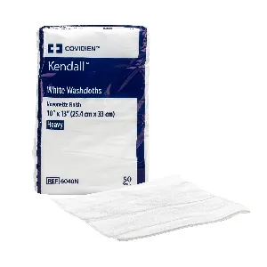 Cardinal Health - Excilon - 6040N - Cardinal  Washcloth  10 X 13 Inch White Disposable