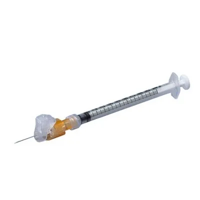 Cardinal Health - Monoject Magellan - 8881833510 - Cardinal  Safety Hypodermic Syringe with Needle  3 mL 1 Inch 25 Gauge Sliding Safety Needle Regular Wall