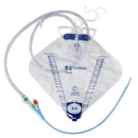 Cardinal Health - Dover - 8950 - Covidien   2 Way Foley Catheter Tray with  100% Silicone Foley Catheter 18 fr, 16" L, 5 cc, with Anti Reflux Chamber
