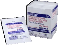 Gentell - Dusoft - From: 84122 To: 84133 -  Nonwoven Sponge  2 X 2 Inch 2 per Pack Sterile 4 Ply Square