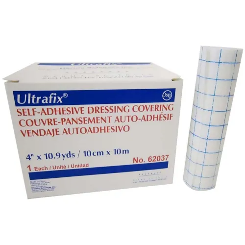 Derma Sciences - 62037 - Ultrafix Self-Adhesive Dressing Retention Tape 4" x 11 yds., Non-sterile, Latex-free