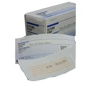 Gentell - From: TP1101 To: TP1105 - Suture Strip Plus Skin Closure Strip Suture Strip Plus 1/2 X 4 Inch Nonwoven Material Flexible Strip Tan