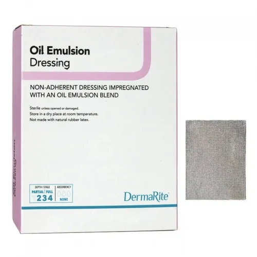 Dermarite - DermaRite - From: 22330 To: 22590 - Oil Emulsion Impregnated Dressing  Square 3 X 3 Inch Sterile