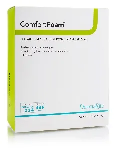 Dermarite - 44330 - ComfortFoam Silicone Dressing without Border, 3" x 3".Silicone adhesive is gentle to both wound bed and skin for safe, easy removalComfortable and conformableCan be cut to fit wound site