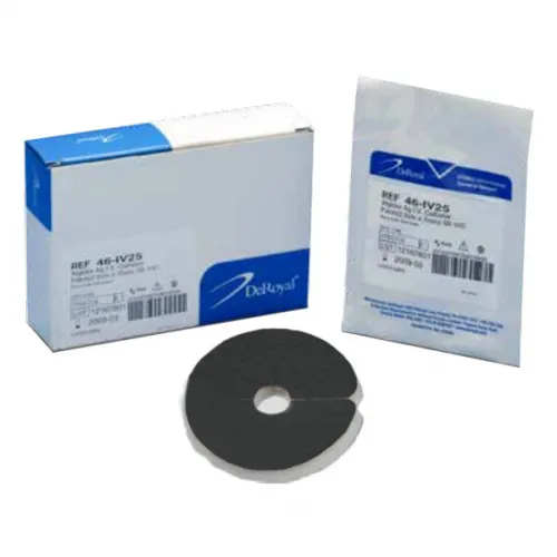 Deroyal - 46-IV25 - Industries Algidex Ag I.V. PATCH Silver Alginate Catheter Foam Dressing, 1" Disc with 7mm Opening