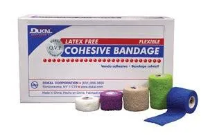 Dukal - 8046ASLF - Bandage, Cohesive, Latex Free (LF), Non-Sterile, Assorted Colors