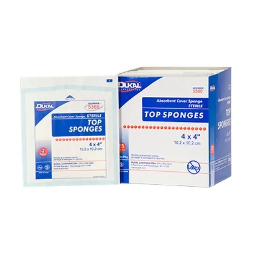 Dukal - From: 5340 To: 5360  Nonwoven Sponge  4 X 4 Inch 100 per pack NonSterile 8 Ply Square