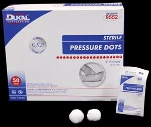 Dukal - From: 9550 To: 9552  Pressure Dots, Sterile
