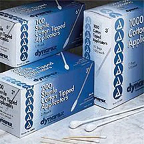 Dynarex - 3077 - Cotton Tipped Applicators-6  Non-Sterile