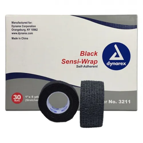 Dynarex - From: 3172 To: 3182  SensiWrapCohesive Bandage SensiWrap 4 Inch X 5 Yard SelfAdherent Closure Tan NonSterile Standard Compression