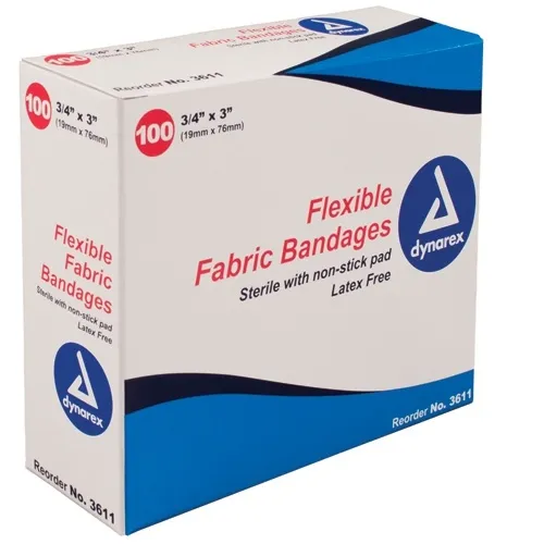 Dynarex - 4749 - Flexible Fabric Adh Bandages Wing