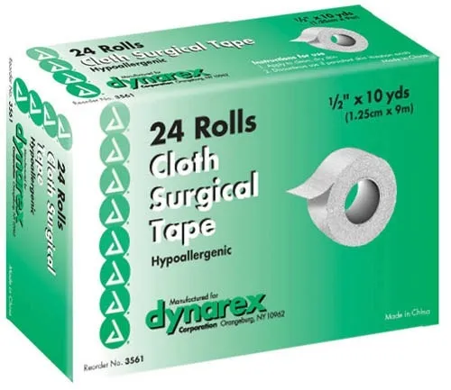 Dynarex - A5220 - Surgical Tape  Silk  Cloth 2  x 10 Yds.  Bx/6