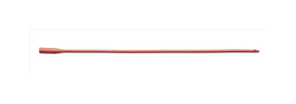 Medline - Urological Care - DYND13514 - Industries  Intermittent Catheter 14 fr 16" L, Red Rubber, Sterile, Smooth Tip