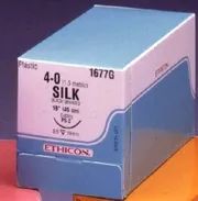 Ethicon - LA53G - 4-0 144in Silk Blk Brd Ties