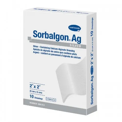 Hartmann - Sorbalgon Ag - 999612 -  Silver Alginate Dressing  2 X 2 Inch Square Sterile