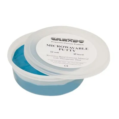 Fabrication Enterprises - 10-2723 - Cando Microwavable Theraputty Exercise Material - 6 Oz - Blue - Firm