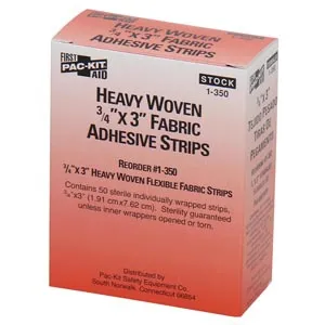 First Aid Only - From: G159 To: G167 - Heavy Woven Fabric Bandages, 1"x3", 50/bx  (DROP SHIP ONLY)